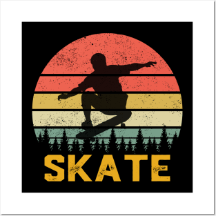 Skate Skateboarder Gift Skateboard Posters and Art